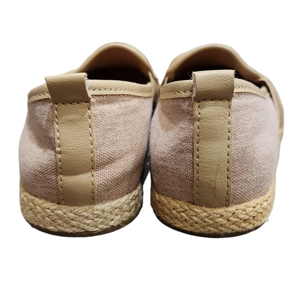 ❤️2/$18 b.o.c Aurora Women Espadrille Flats Tan Slip-On Loafer 6